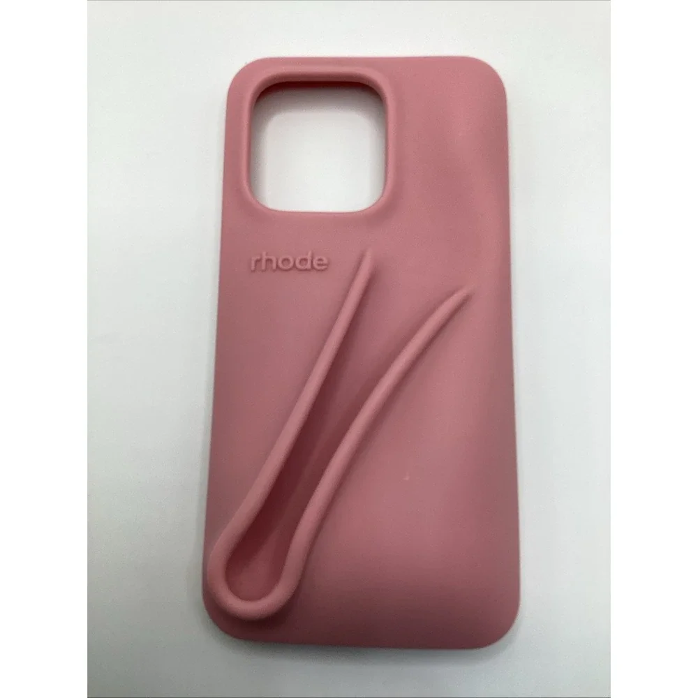 Rhode Apple Phone Case Pink Ribbon Size 14 Pro  Limited Edition Color*CASE ONLY*